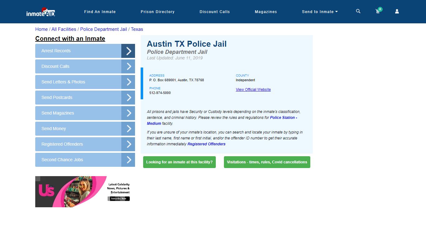 Austin TX Police Jail & Inmate Search - Austin, TX